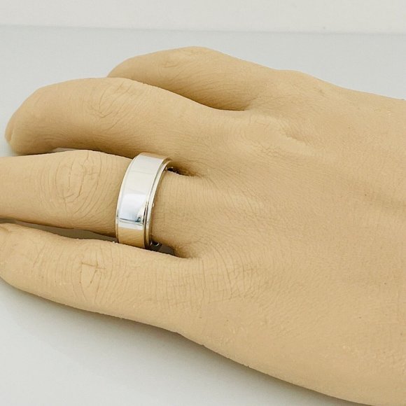 Size 9.5 Tiffany Metropolis Ring Mens Unisex in Sterling Silver - Picture 7 of 8